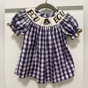 ECU Girls Smocked Dress 3 Month